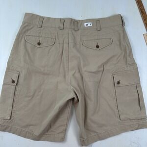 New POLO RALPH LAUREN Baggy CARGO SHORTS Men's 42‎ X 11 Khaki Military Skate Y2K